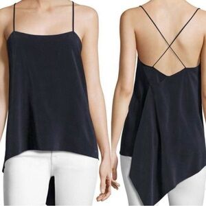 Theory Navy Silk Camisole